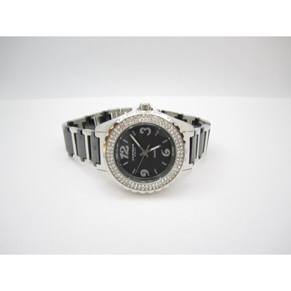 Women Akribos XXIV Crystal Cermaic Quartz WR Analog 42mm Dial Round Watch (G298) - Picture 8 of 11
